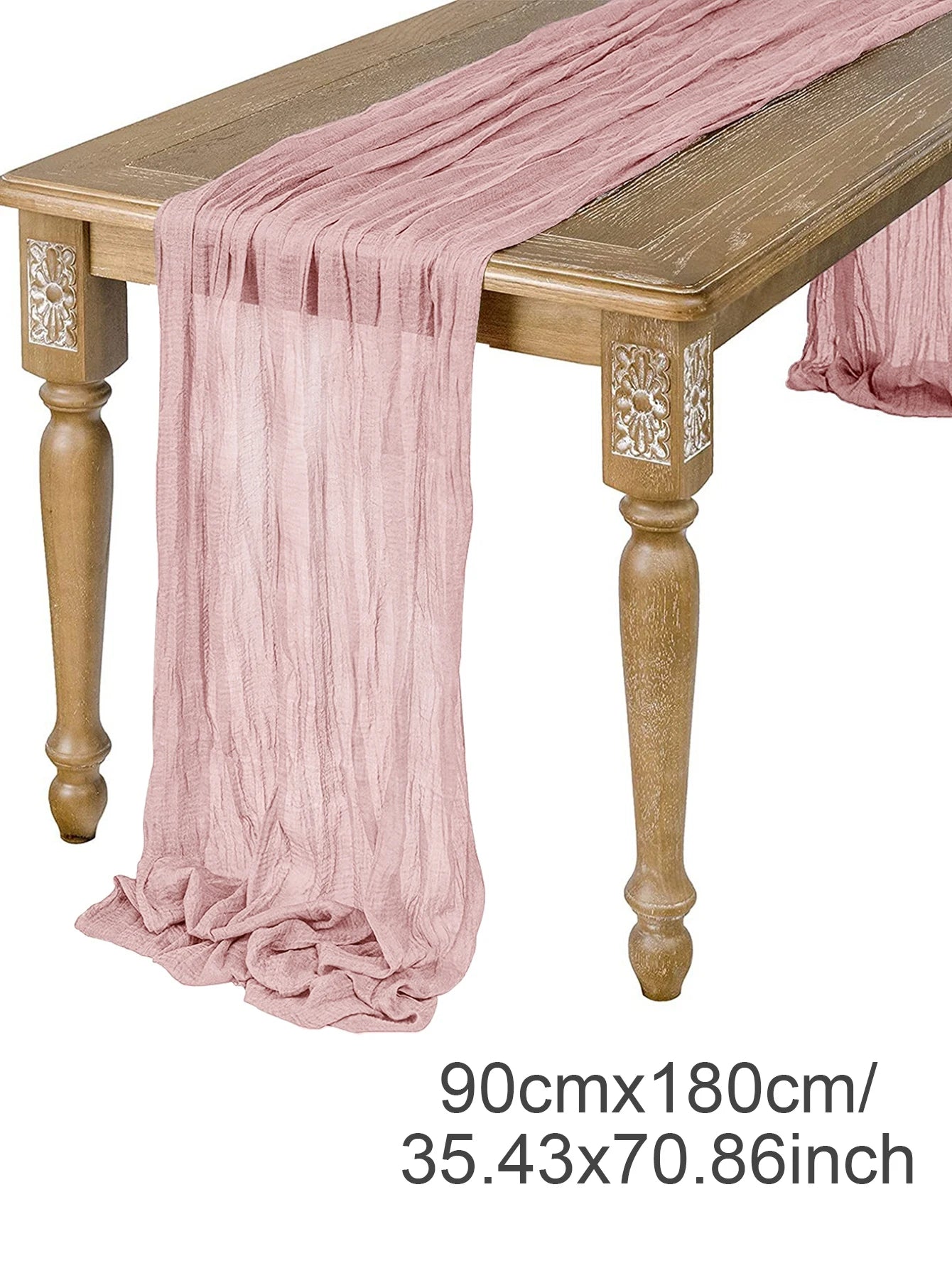 Semi-Sheer Gauze Table Runner