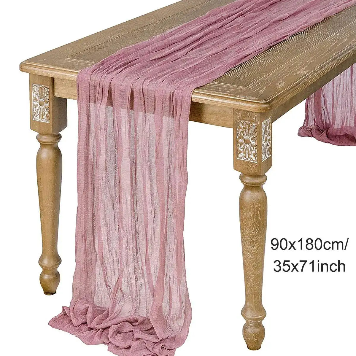 Semi-Sheer Gauze Table Runner