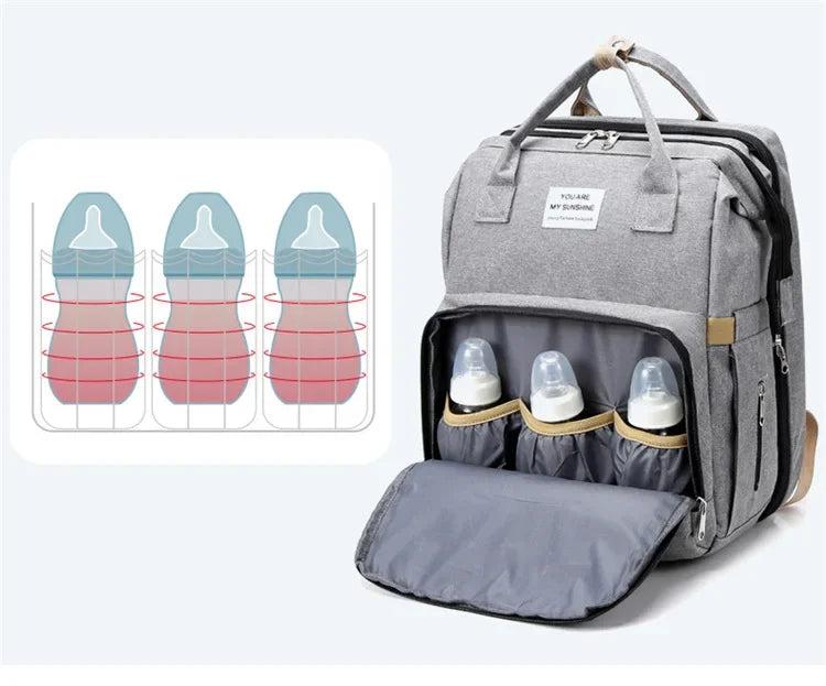 Diaper Bag With Large Bottle Capacity