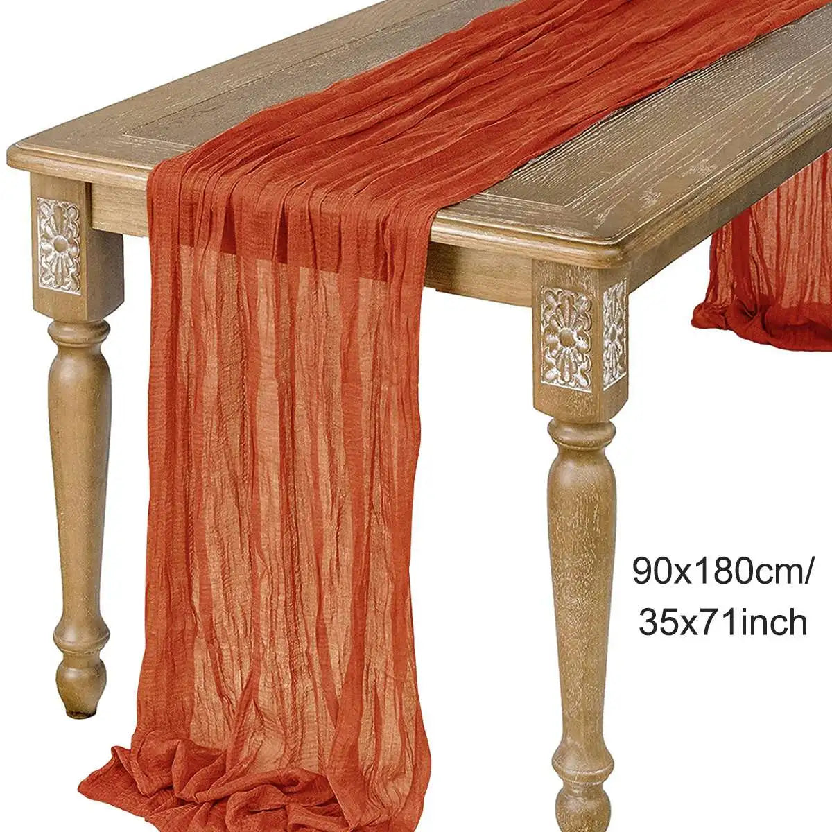 Semi-Sheer Gauze Table Runner