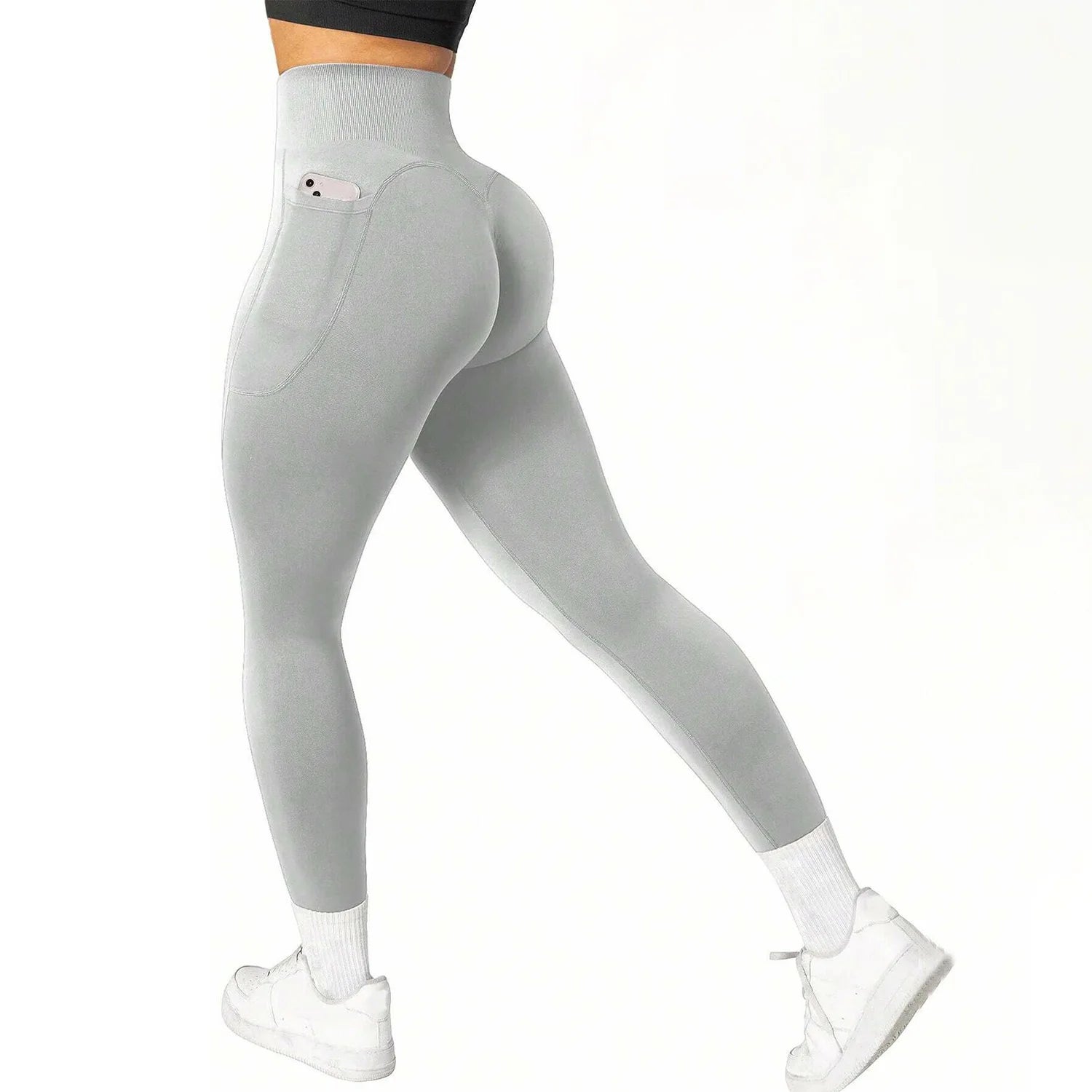 High-Waisted Scrunch Pocket Leggings