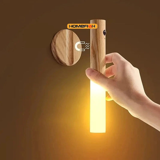 Magnetic Wooden LED Night Light
