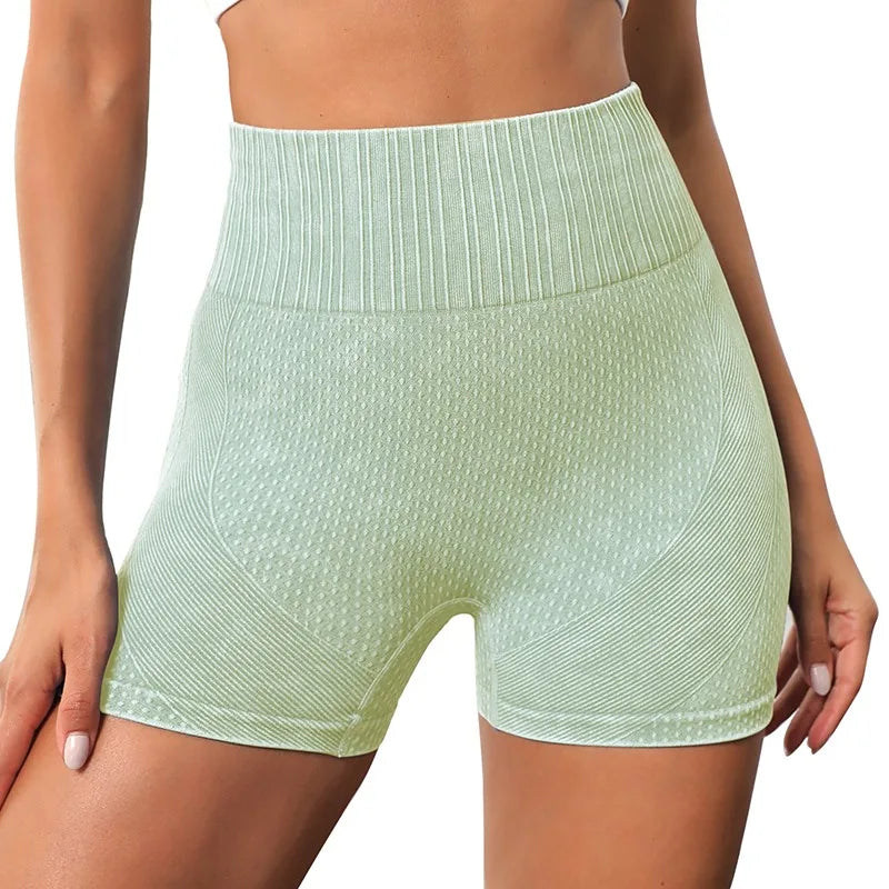Seamless Knitted Sports Running Shorts