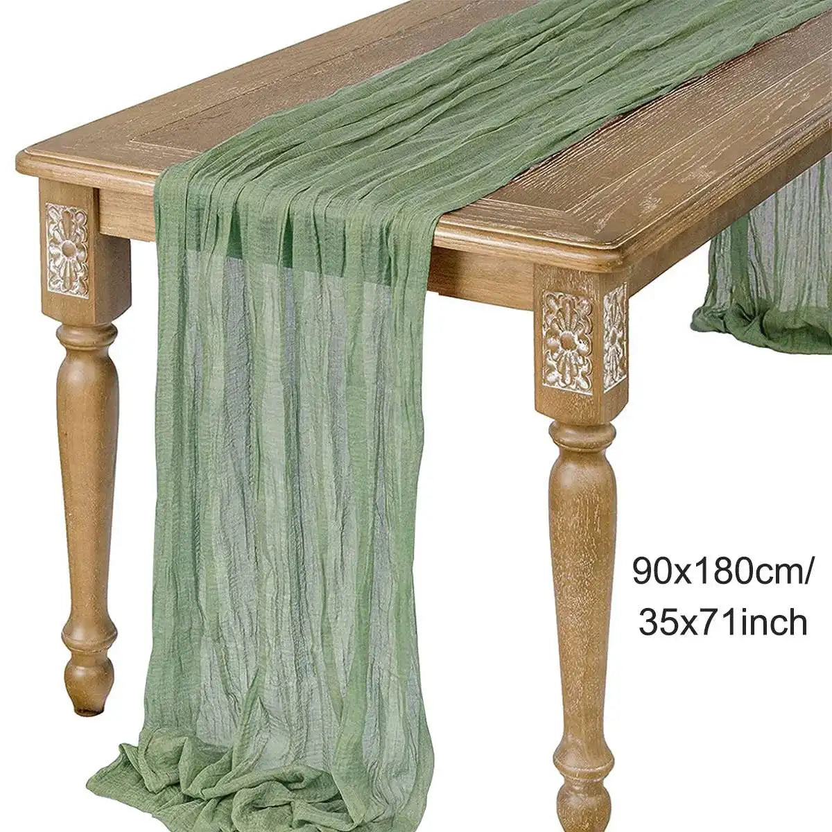 Semi-Sheer Gauze Table Runner