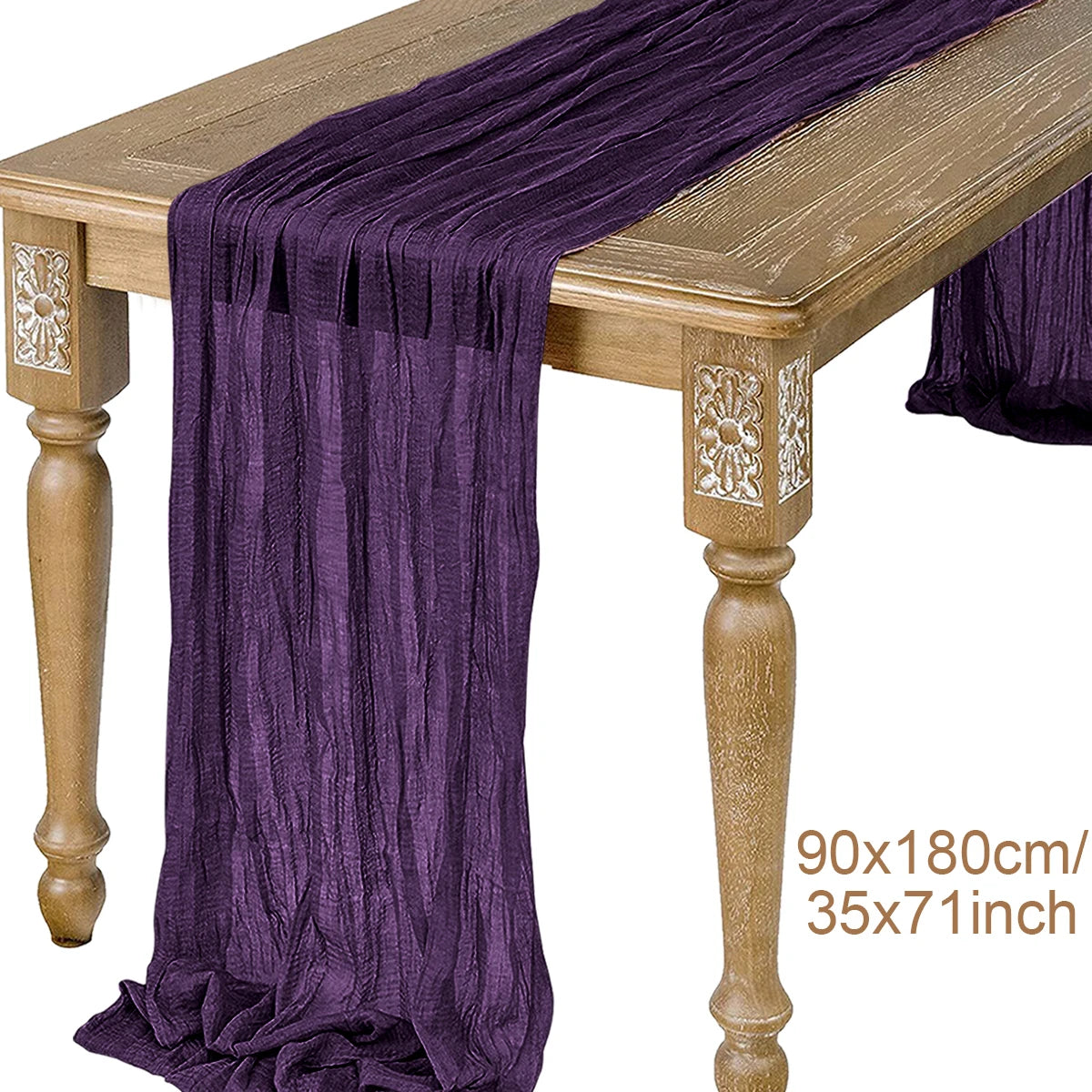 Semi-Sheer Gauze Table Runner