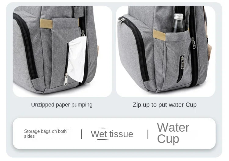 Diaper Bag With Large Bottle Capacity