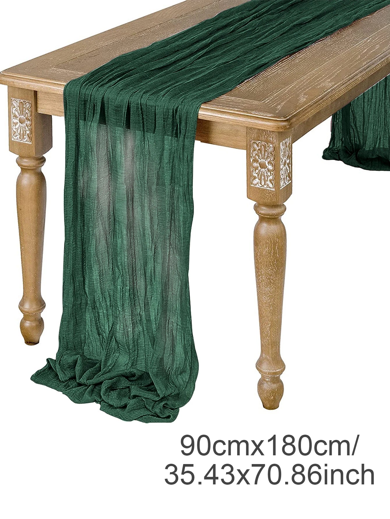 Semi-Sheer Gauze Table Runner