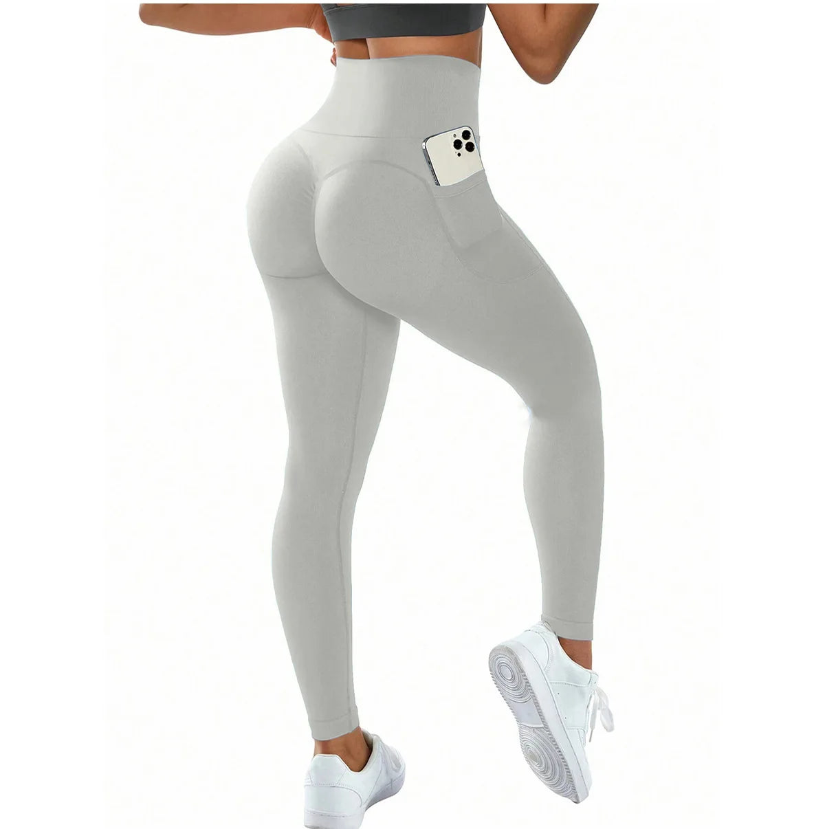 High-Waisted Scrunch Pocket Leggings