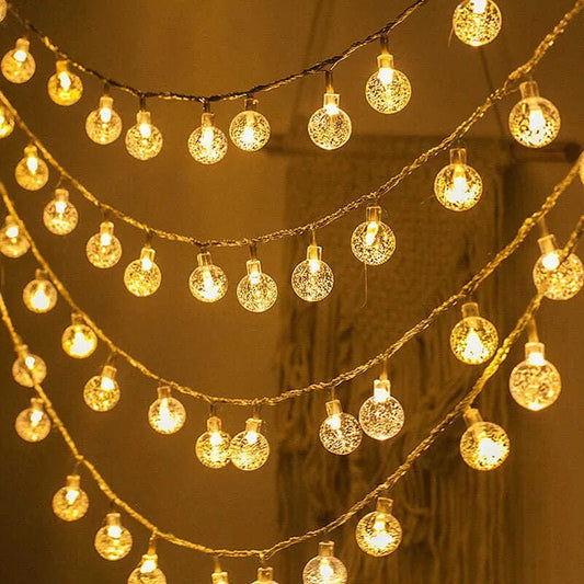 LED Crystal Ball String Lights