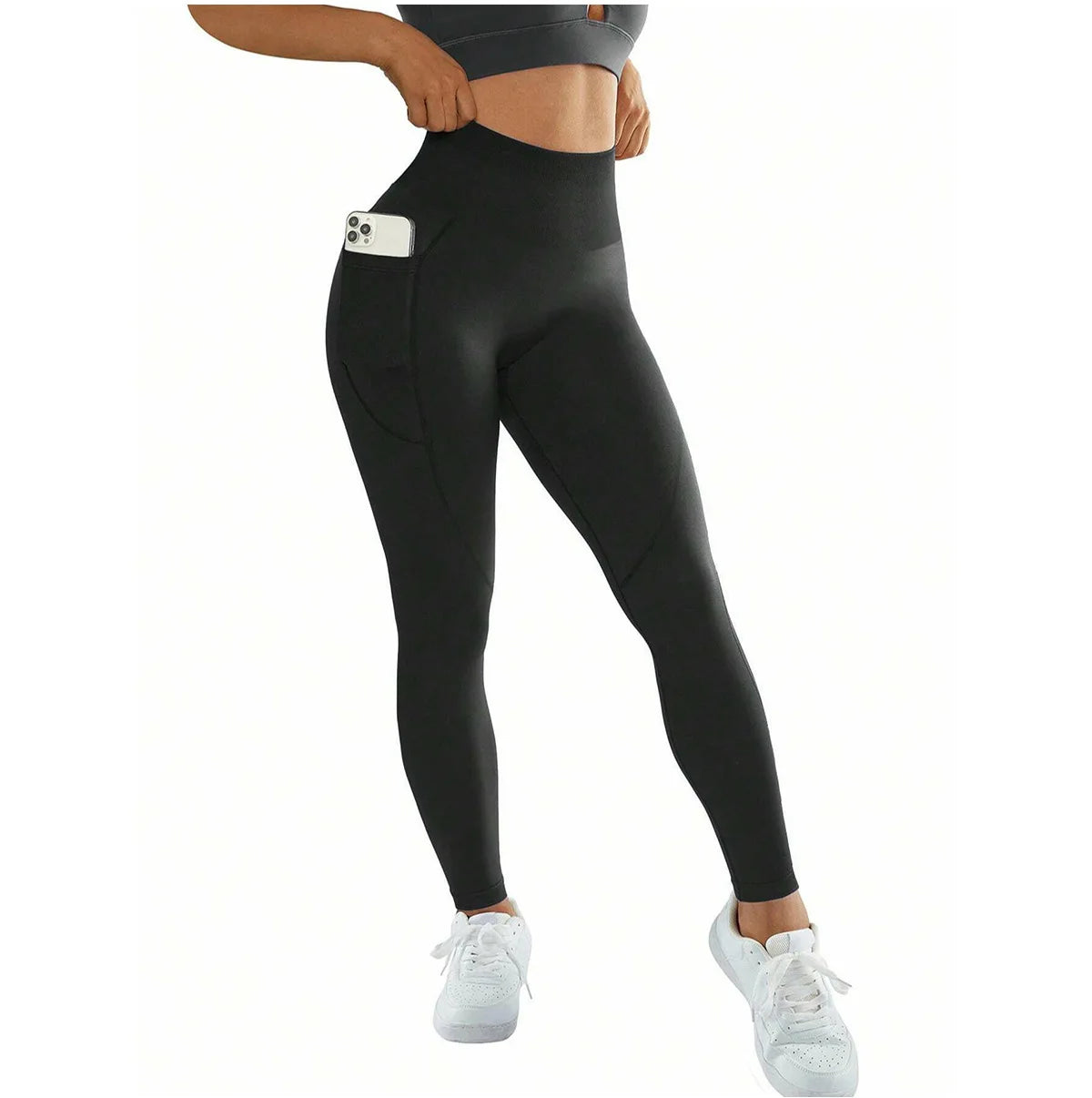 High-Waisted Scrunch Pocket Leggings