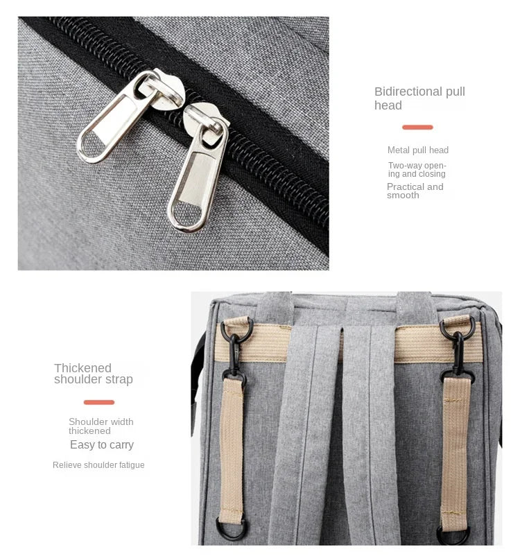 Diaper Bag With Large Bottle Capacity