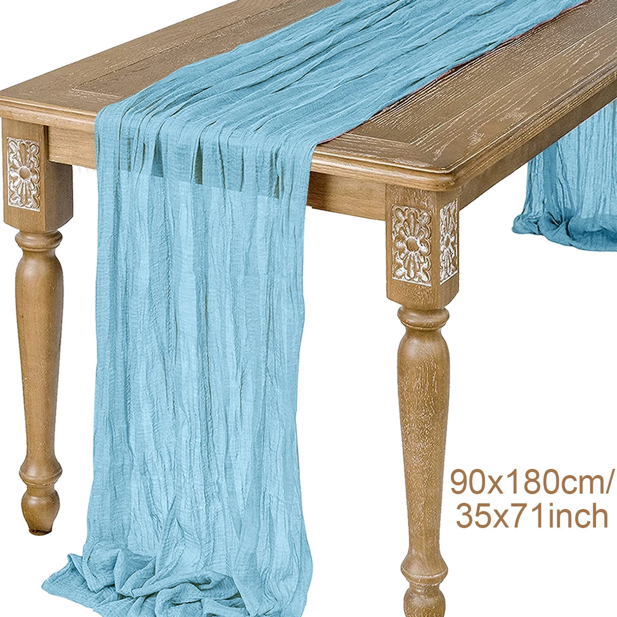 Semi-Sheer Gauze Table Runner
