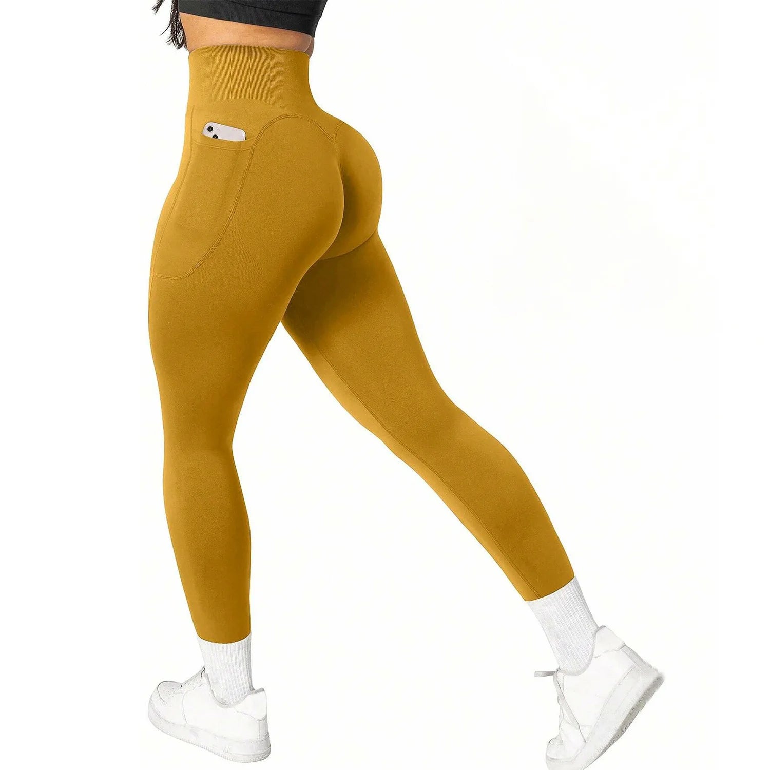 High-Waisted Scrunch Pocket Leggings