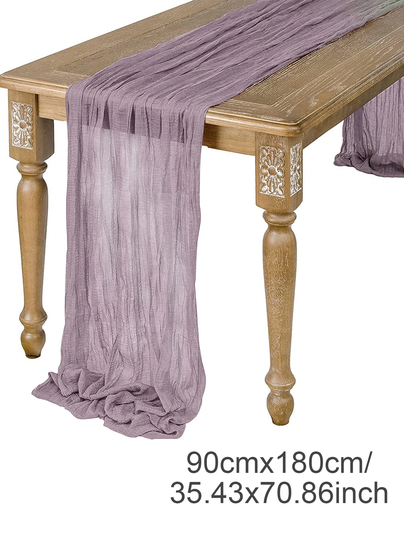 Semi-Sheer Gauze Table Runner