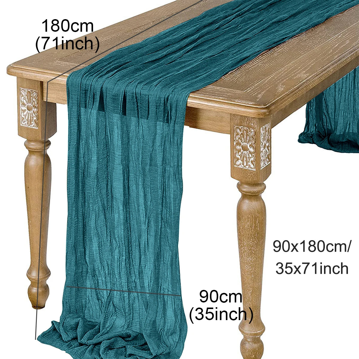 Semi-Sheer Gauze Table Runner