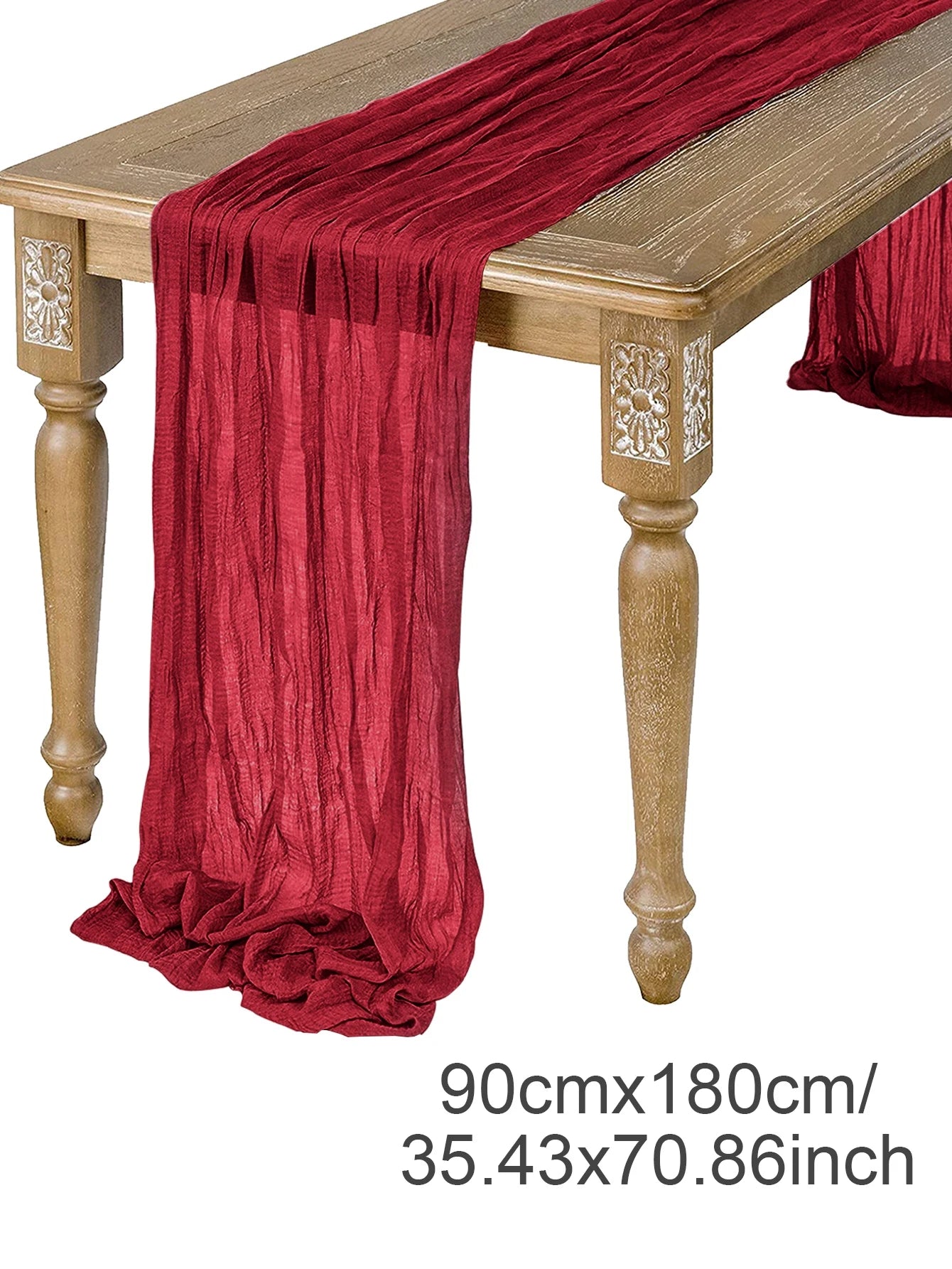 Semi-Sheer Gauze Table Runner