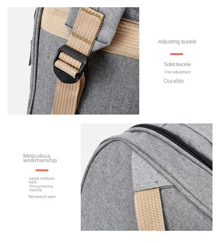 Diaper Bag With Large Bottle Capacity