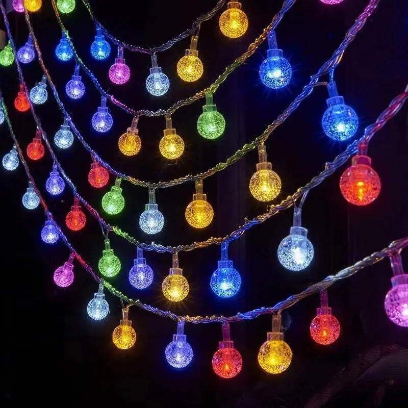 LED Crystal Ball String Lights
