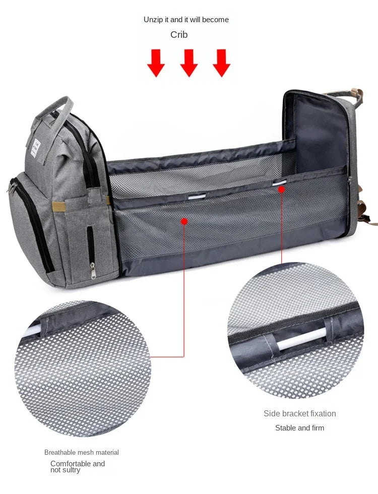 Diaper Bag With Large Bottle Capacity