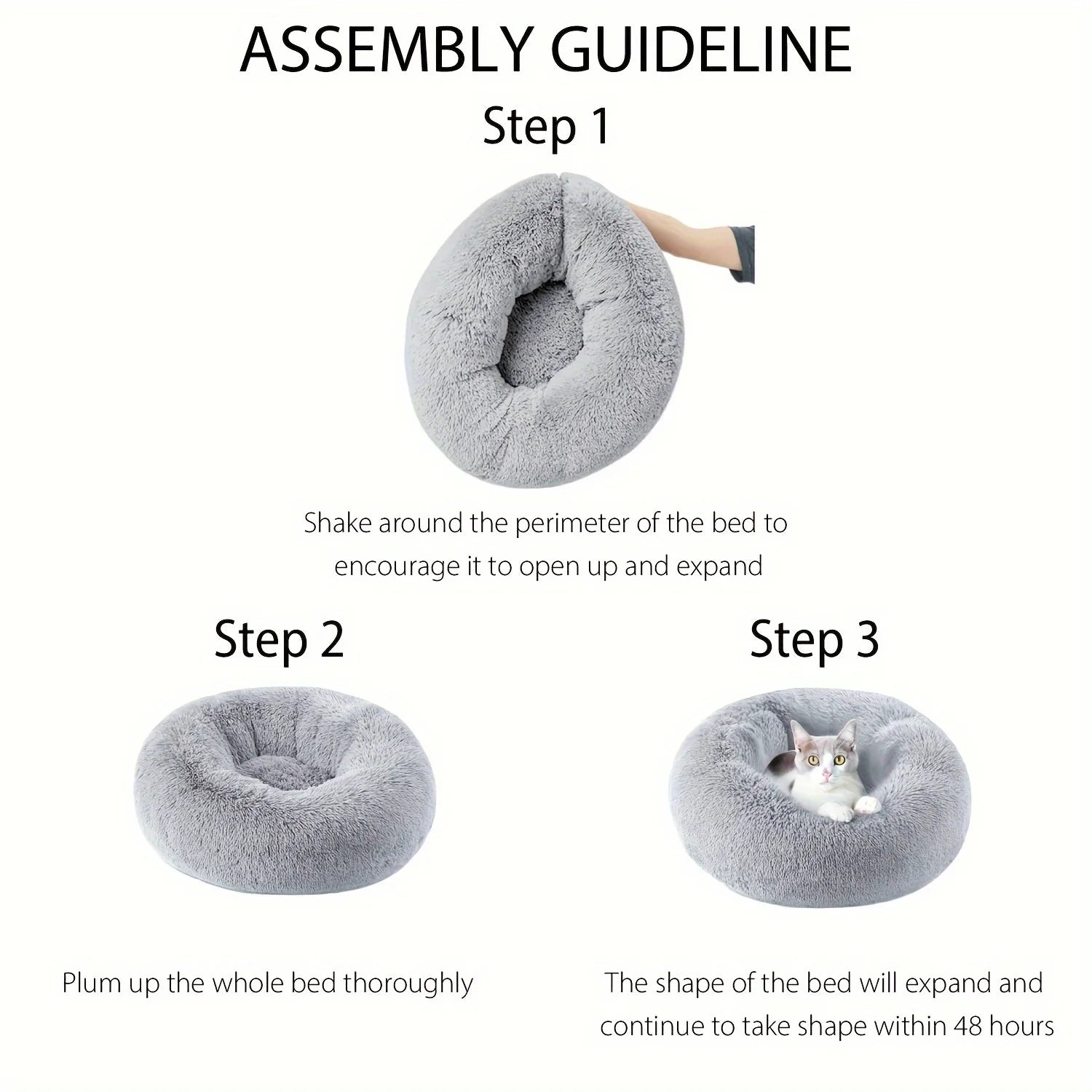 Round Extra Soft Pet Bed