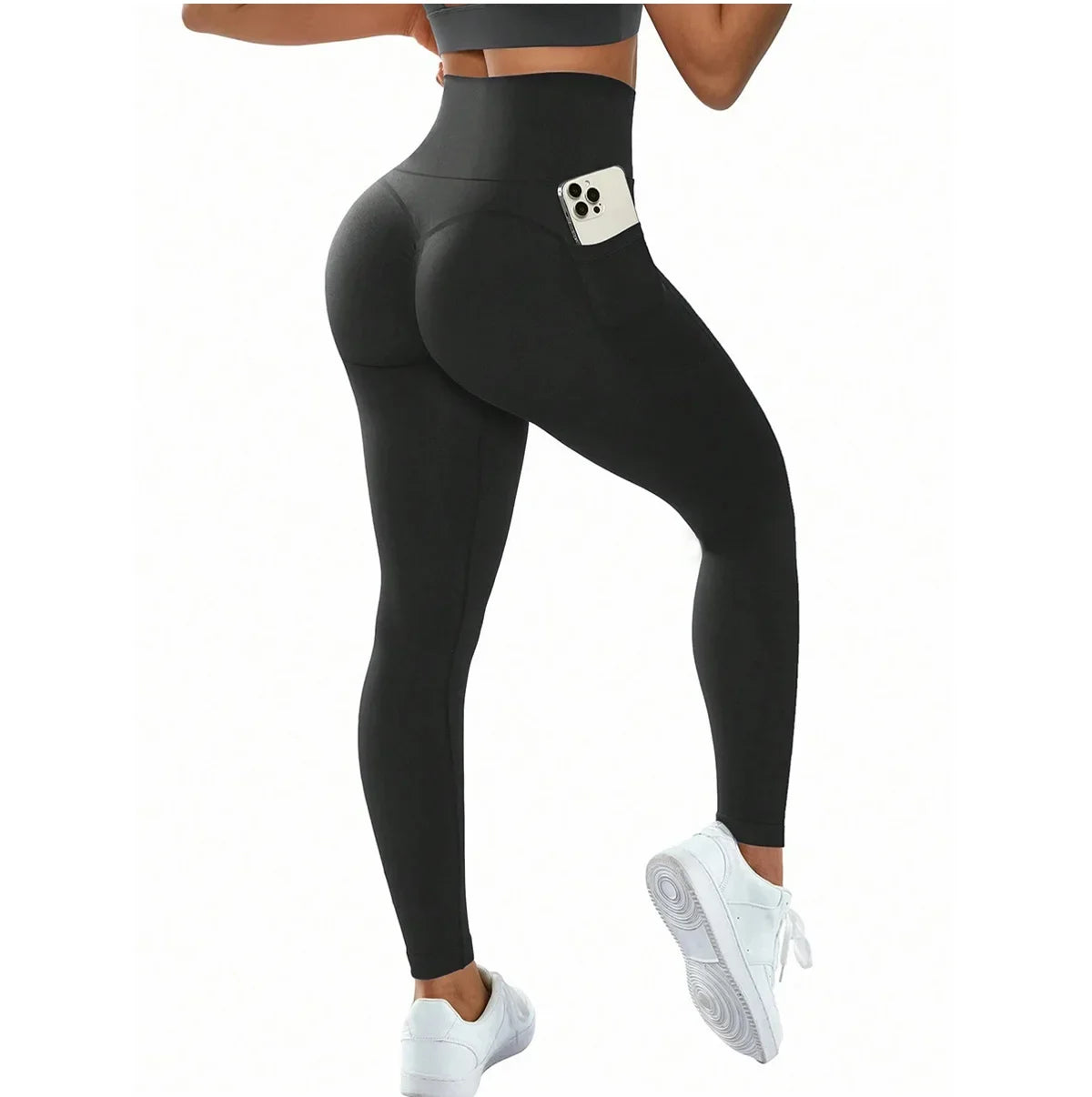 High-Waisted Scrunch Pocket Leggings