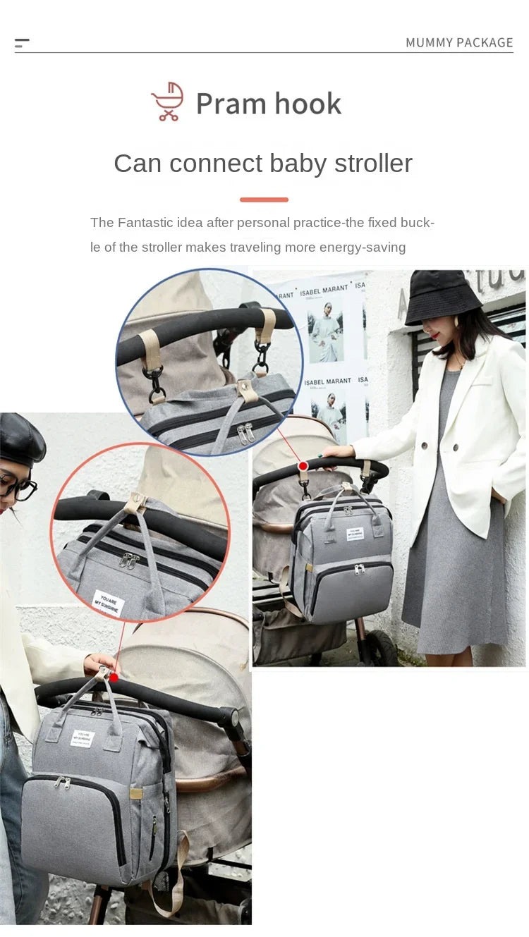 Diaper Bag With Large Bottle Capacity