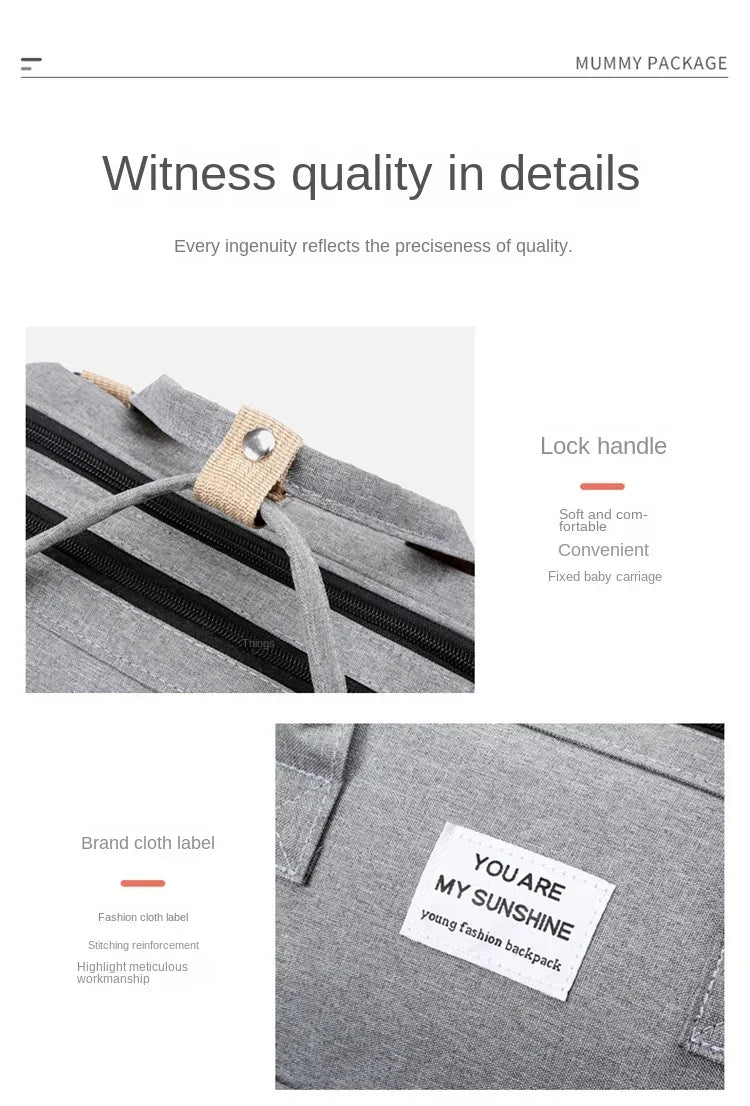 Diaper Bag With Large Bottle Capacity