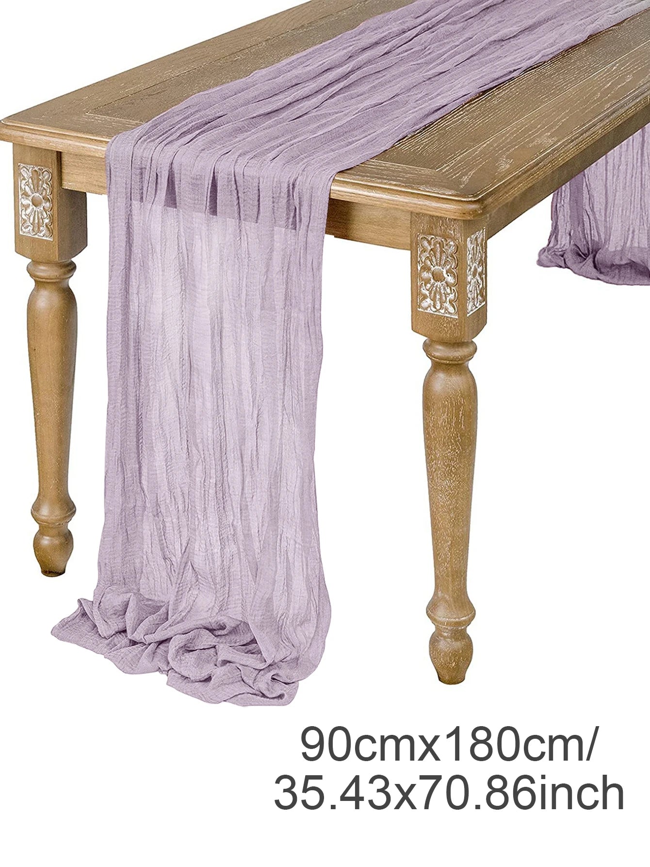 Semi-Sheer Gauze Table Runner