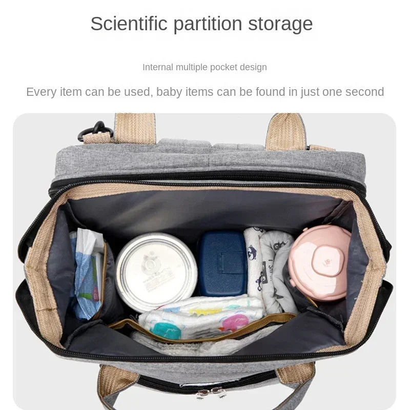 Diaper Bag With Large Bottle Capacity