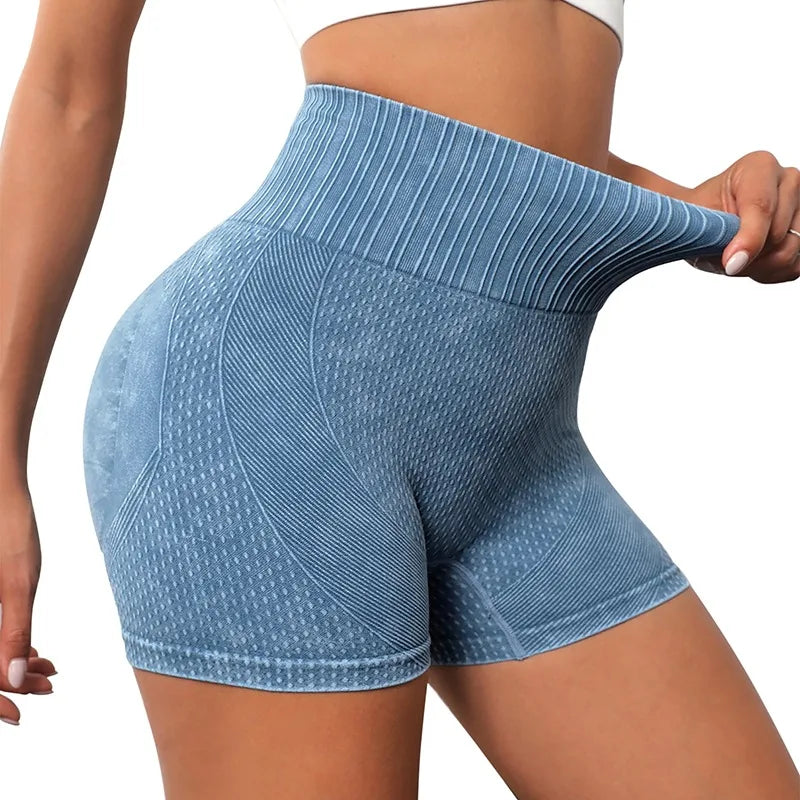 Seamless Knitted Sports Running Shorts
