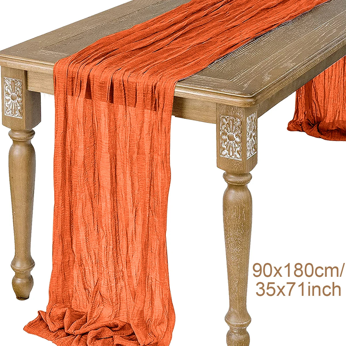 Semi-Sheer Gauze Table Runner